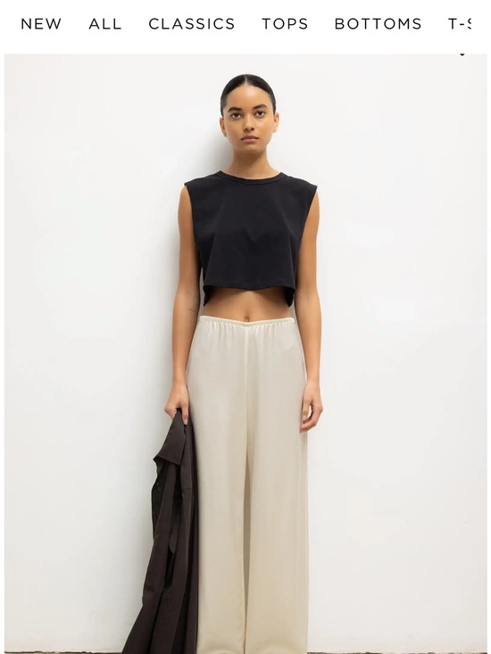 LESET Pants - LESET Wide Leg Pants in Cream